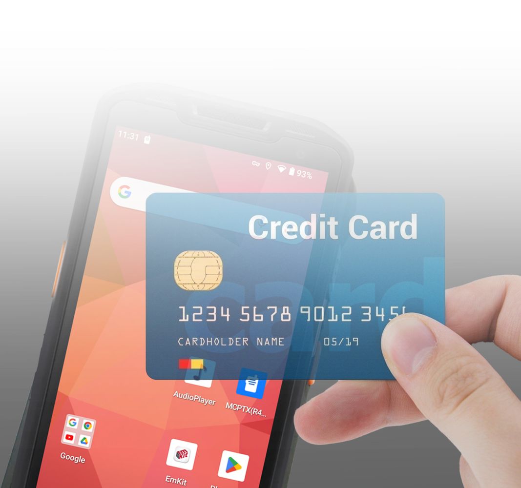 NFC payment on front